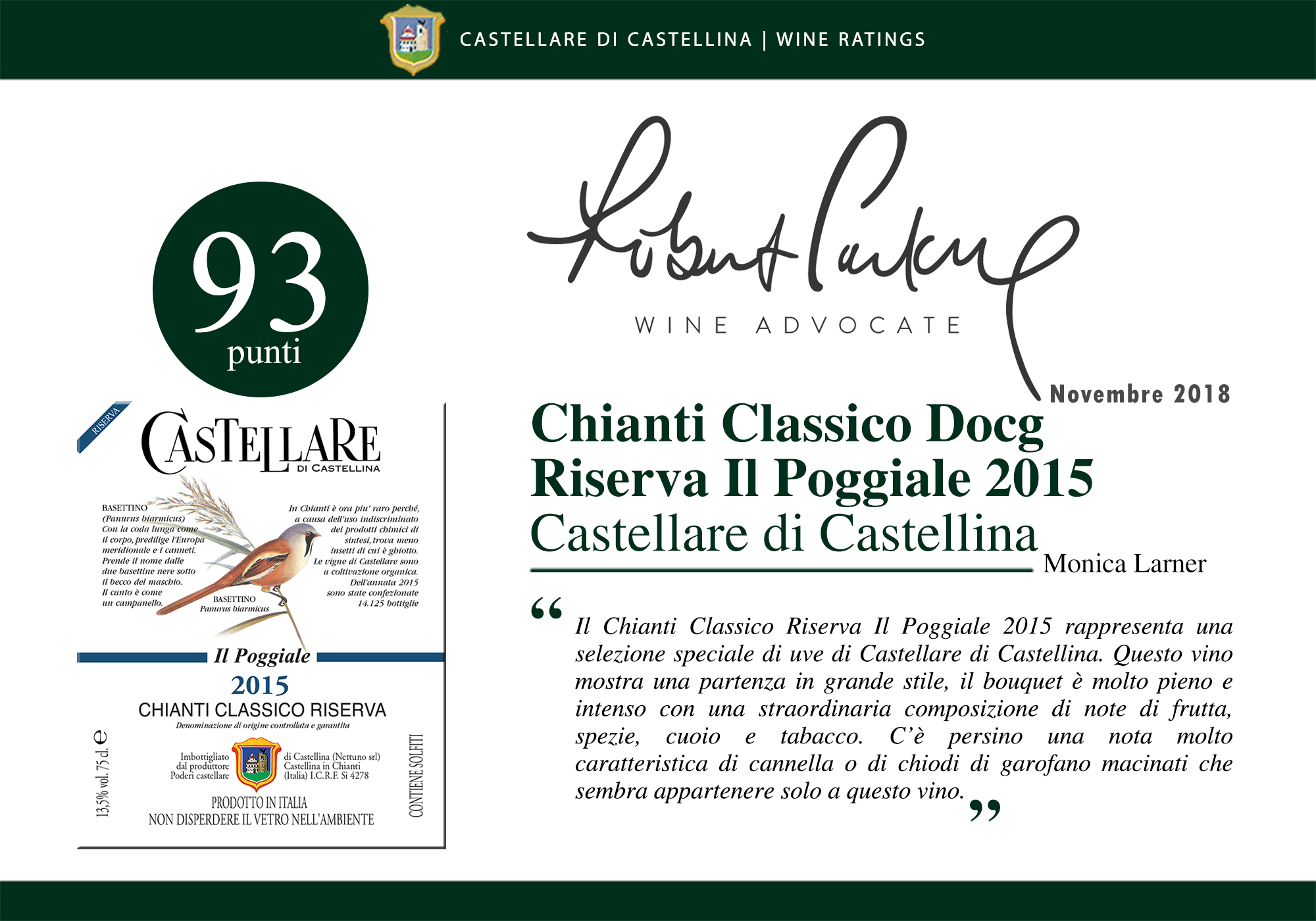 Chianti Classico Riserva Il Poggiale 2015