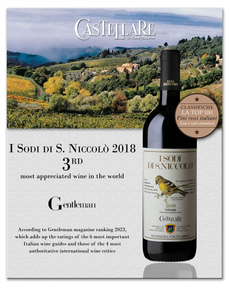 I SODI DI S. NICCOLÒ 2018 BY CASTELLARE DI CASTELLINA IS THE THIRD MOST